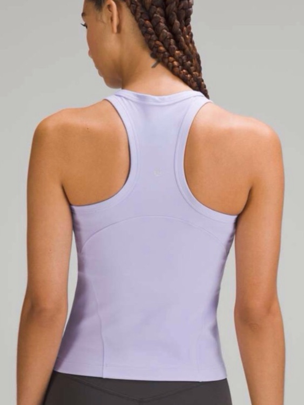 Lululemon Align Waist-Length Racerback Tank Top Size 8 Lilac Smoke barely worn